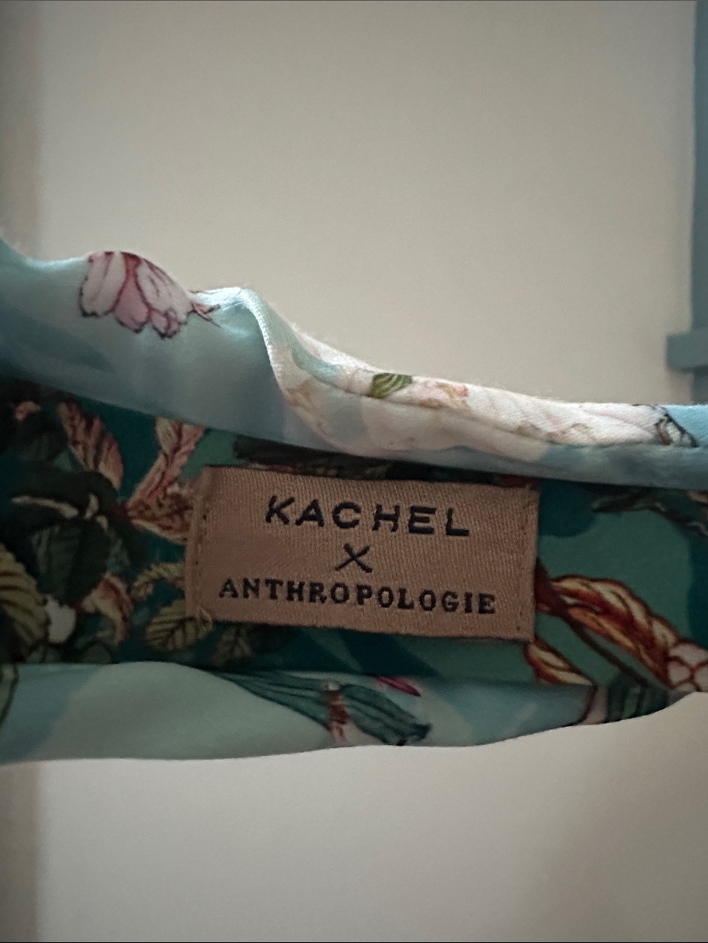 Anthropologie Kachel Elodie Knotted Headband Floral silk like - Picture 3 of 3